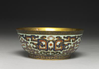 图片[2]-Copper bowl in cloisonne enamels, Qing dynasty (1644-1911)-China Archive